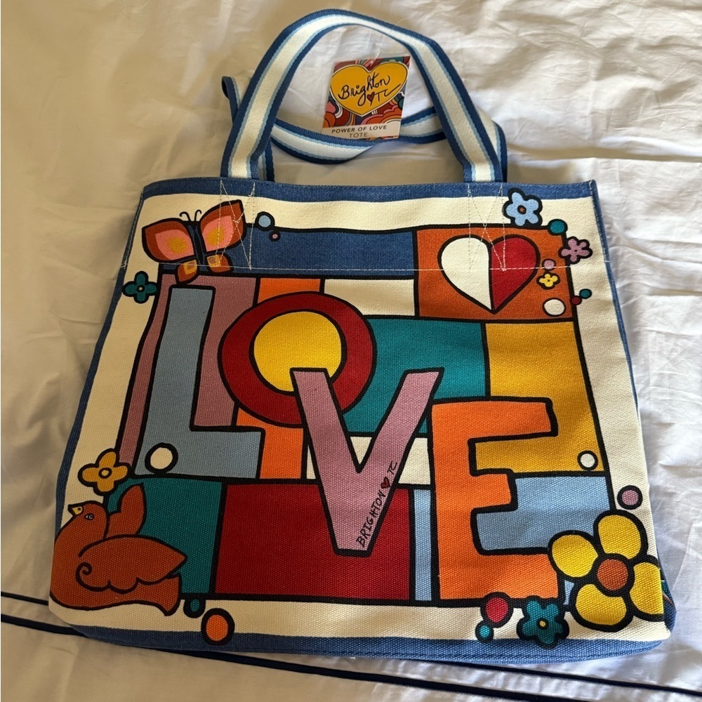 Brighton Power of Love Canvas Tote Bag #8
